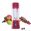 New 380ml USB Fruit Juicer Handheld Smoothie Mixer Blender Electric Rechargeable Mini Portable Juice Water Bottles Cup Squeezers