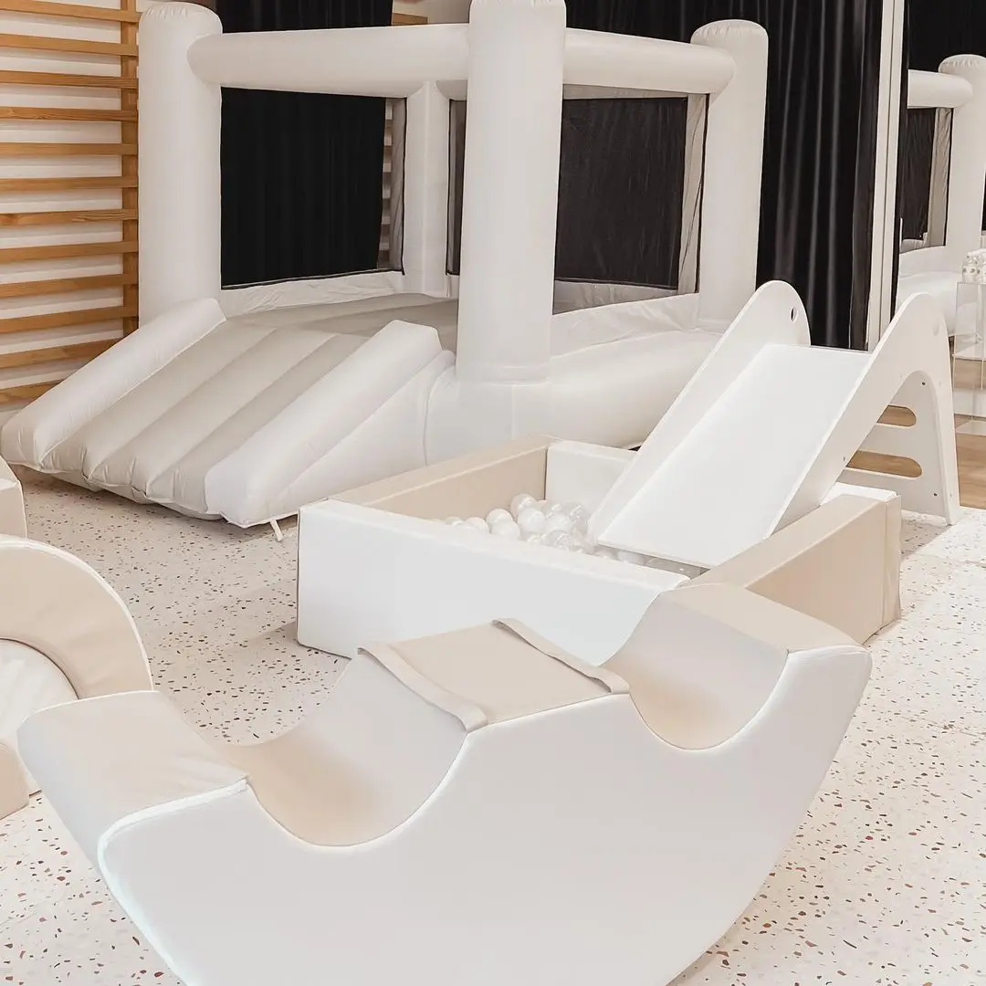 Soft Play Equipment White Soft Play Set Outdoor Playground For Kids