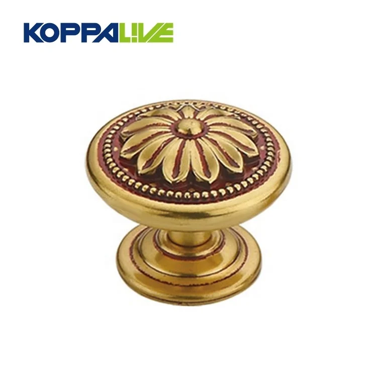 Best selling modern european brass bedroom furniture hardware kitchen cabinet drawer mushroom round pulls knob