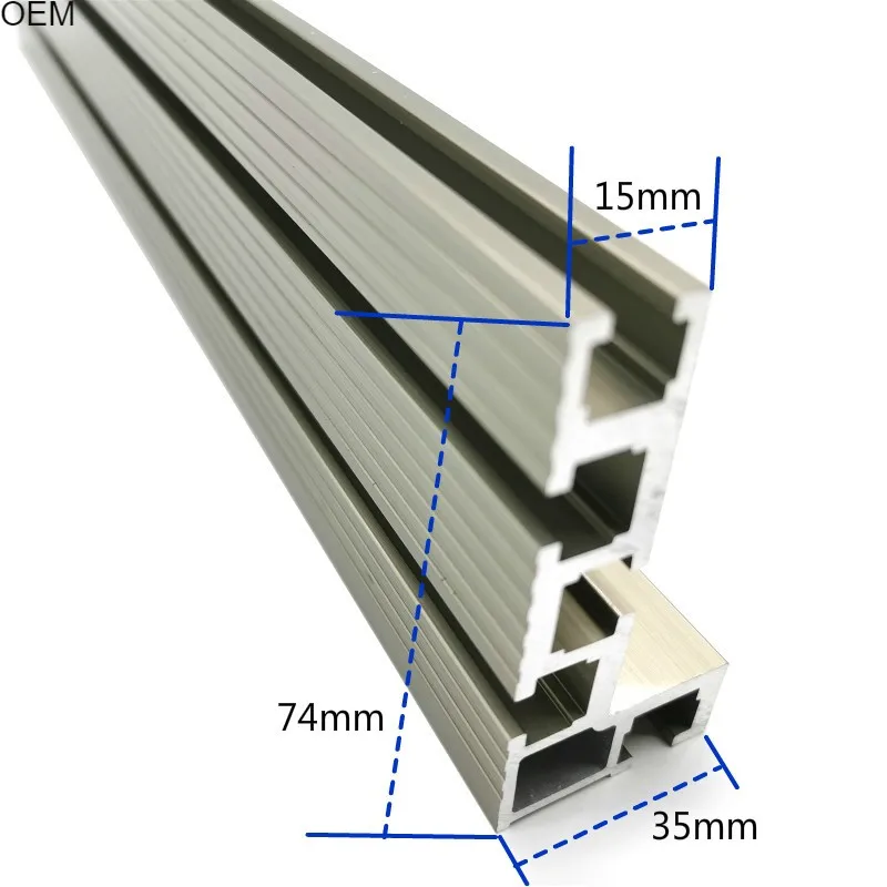 Woodworking Profile Fence T Track Slot Sliding Brackets Miter Gauge Aluminum