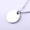 2019 custom design high polish round plain stainless steel pendant