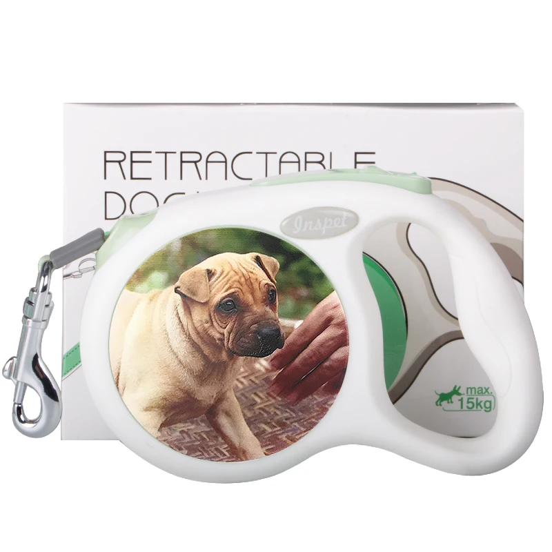 2021 New Customized Multicolor Durable Polyester Tangle-free Auto Retractable Pet Dog Leash for Walking Running