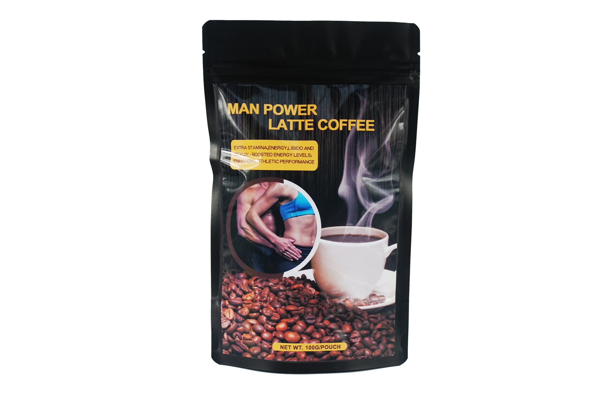 
Power Man Supplements Maca Mushroom Tongkat Ali Strong Man Coffee 