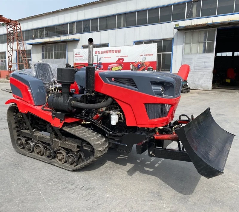 Farm Crawler Tractor 80 Hp All Terrain Tractor Crawler For Dry And