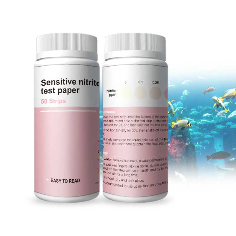 Nitrite Test Strips For Aquarium Fish Tank Food Nitrite Testing Kit
