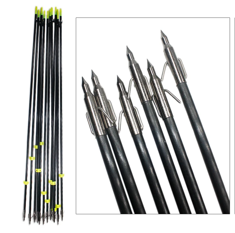 Bowfishing Arrows Fiberglass Solid Arrows With Fish Hunting Braodhead