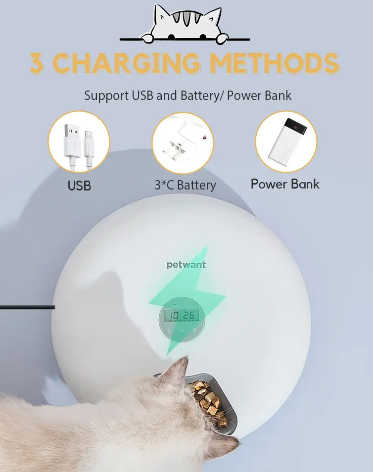 Highcapacity Automatic Dog Feeder For Dogs And Cats Pet Raised Dog