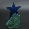 Creative Star Crystal Award With Marble Base Crystal Marble Trophy