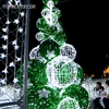 6ft home decoration iron wire led glitter christmas bauble tree with led lights included