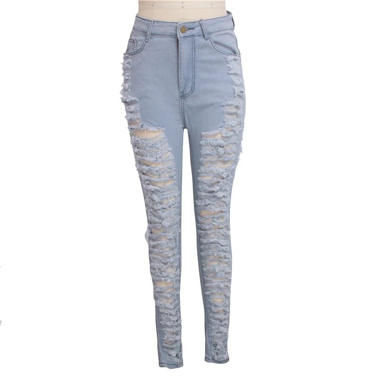 H7402 Ladies New Model Scratch Denim Jeans Pants - Buy Scratch Jeans ...