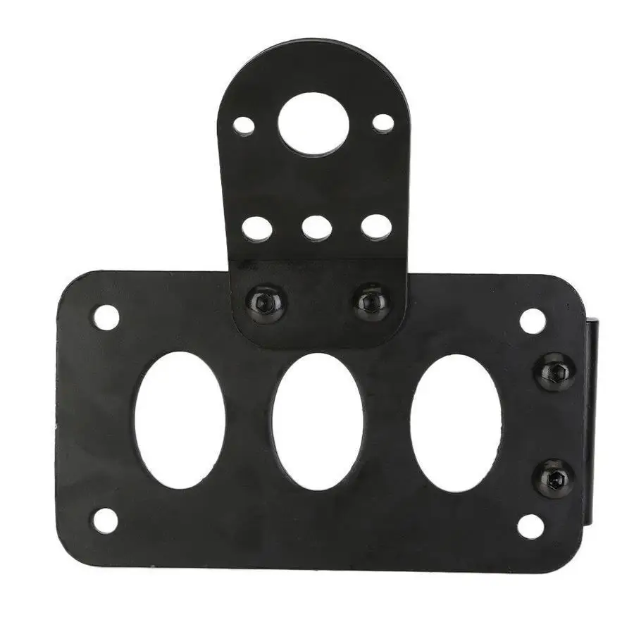Aluminum Motorcycle Tail Light Holder License Plate Bracket Fits For Harley Retro Classic Black Cruiser Bobber Chopper