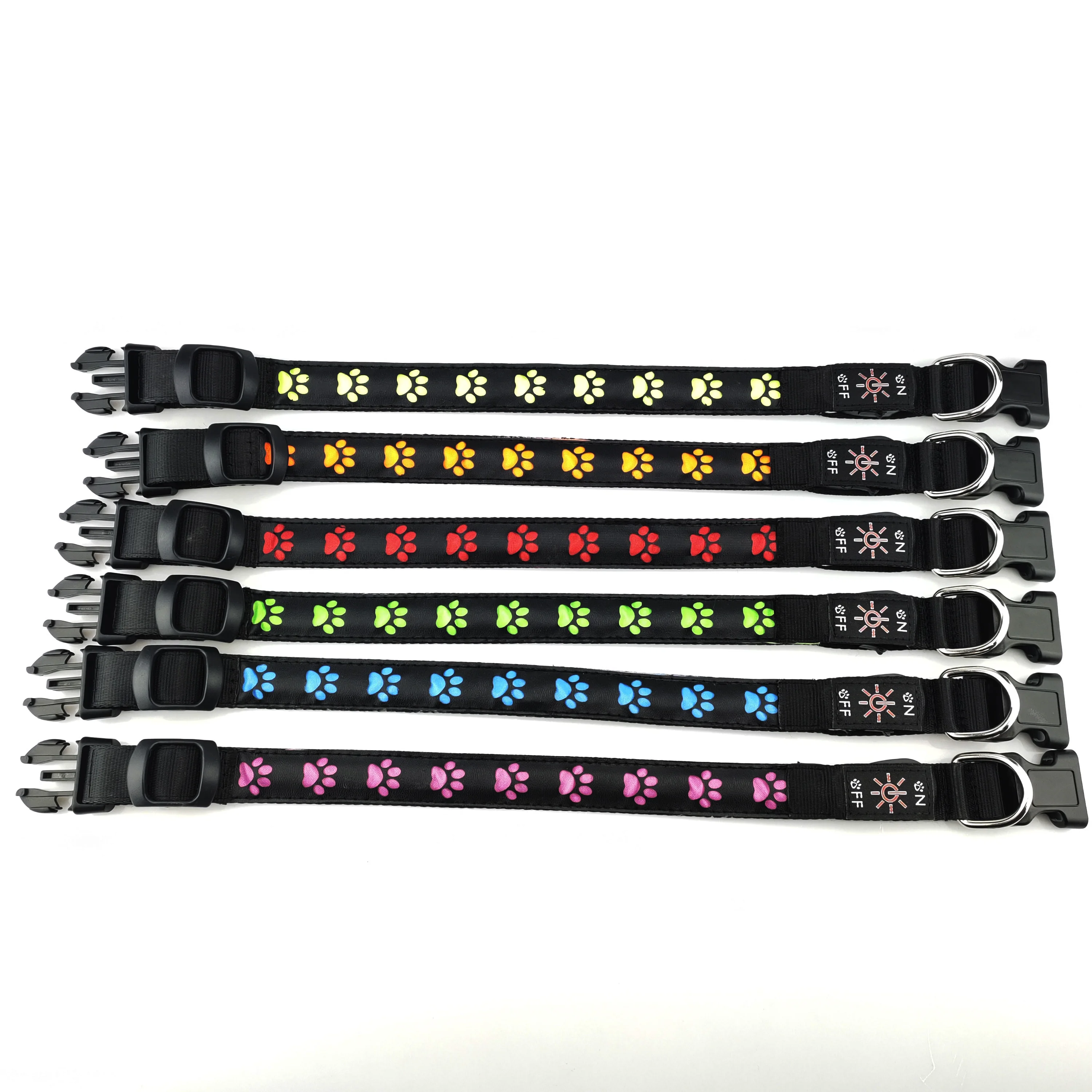 

dog collar led 7 Colours 5 izes 2020,50 Pieces