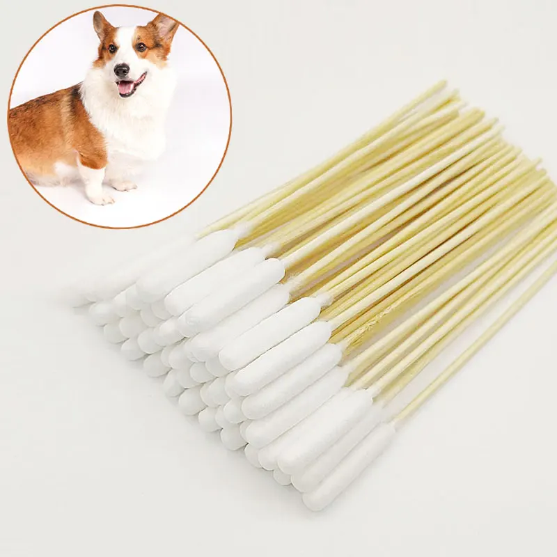 12cmpet Cotton Swabs For Cats And Dogs Cleaning Cotton Swabs Pet
