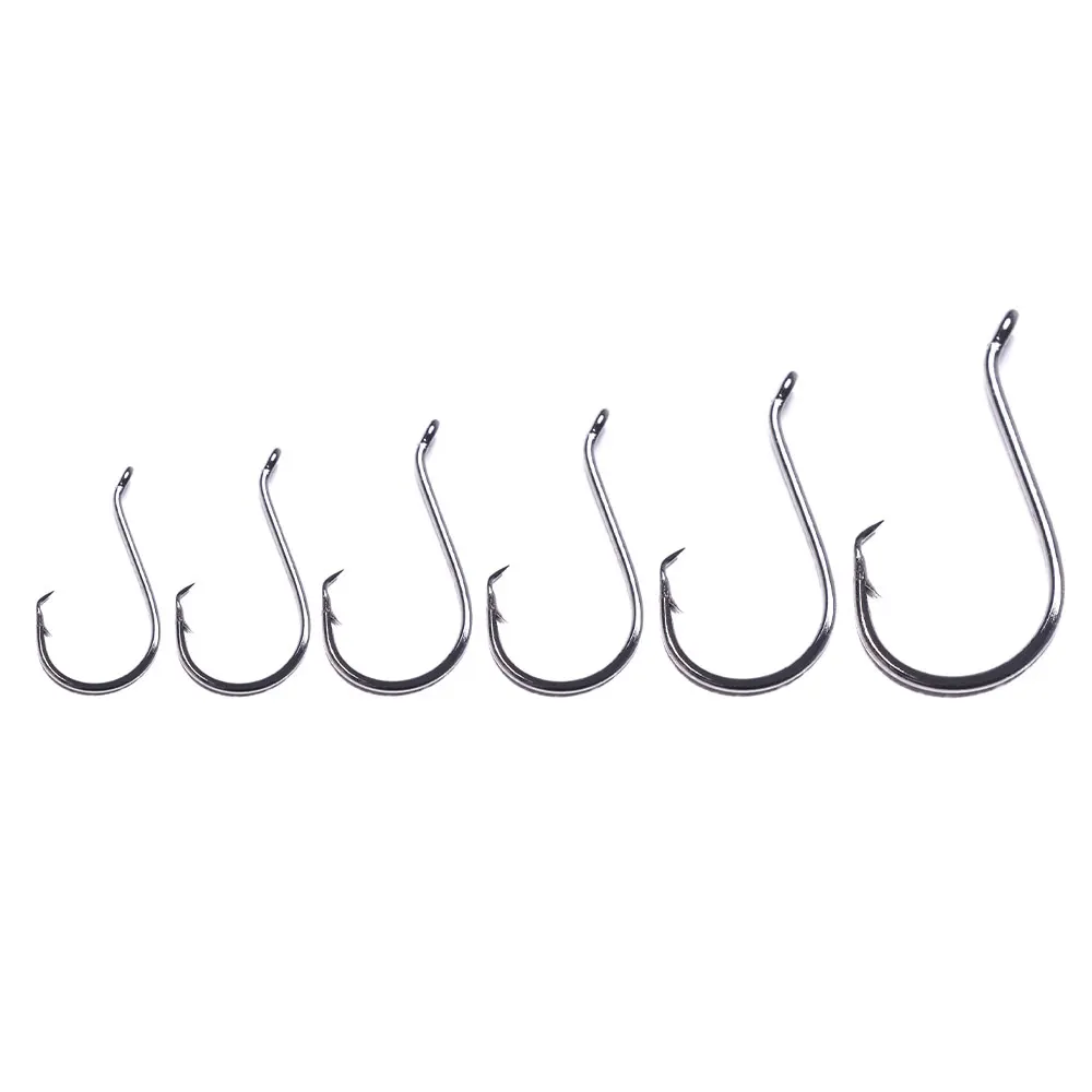 160pcs 1# 1 0 2 0 3 0 4 0 5 0 Single Hook Assortment And Fishing Hooks 