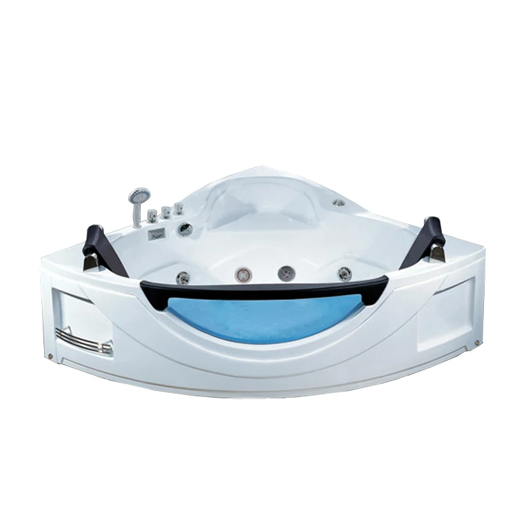 Hydromassage Corner Whirlpool Bath Tub 2 Person Spa Hot Tub