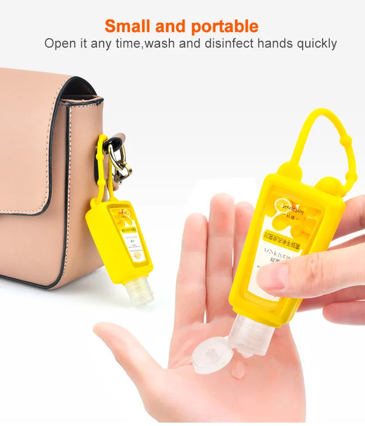 30ml Custom Oem Novelty Pocket Portable Silicone Hand Sanitizer Holder Buy Silicone Hand