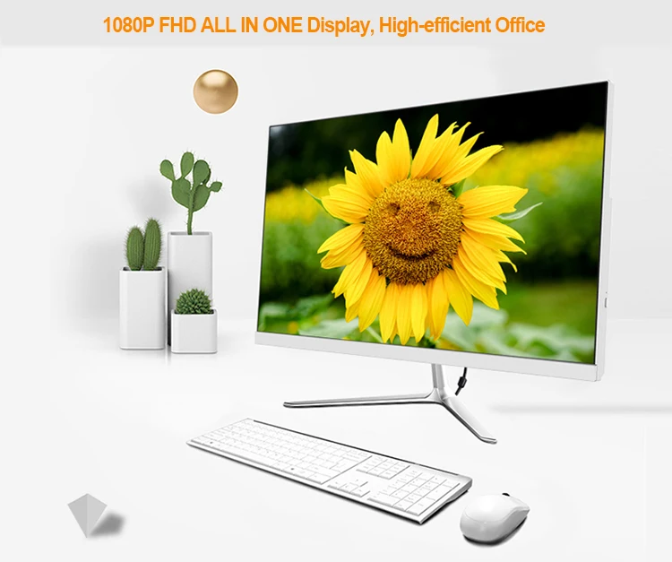 video-2021 Hot Sale 215 24 27 Capacitive Small Touch Screen AIO PC Restaurant USB Monitor Computer A-1