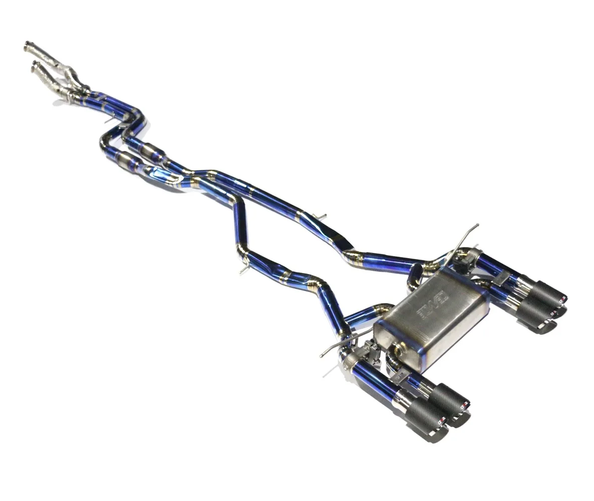 Performance Titanium Flexible Car Pipe Muffler For Bmw E90 M4 F82