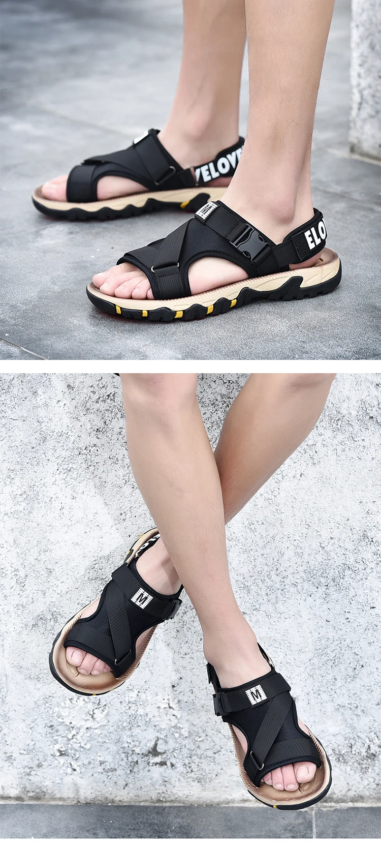 Hook Loop Summer Season Men Beach Sandals Best Quality Sandals - Buy ...