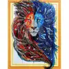 Wholesale Factory Price Diamond Embroidery Male Lion Diy Special Shaped Diamond Painting Cross Stitch Craft Painting Home Decor