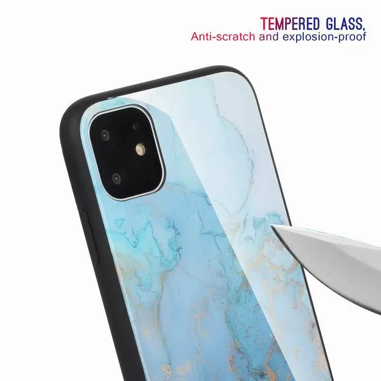 2019 new arrivals IMD marble Tempered glass tpu case For iPhone 11 2019