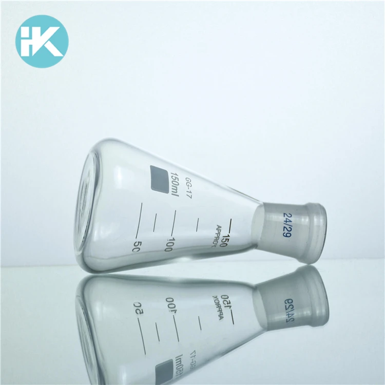 Hk Laboratory Glassware Conical Flask With Standard Ground Mouth Uses