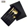 Western Stainless Steel Flatware,Wholesale Gold Plated Flatware Set,Gold Cutlery Wedding