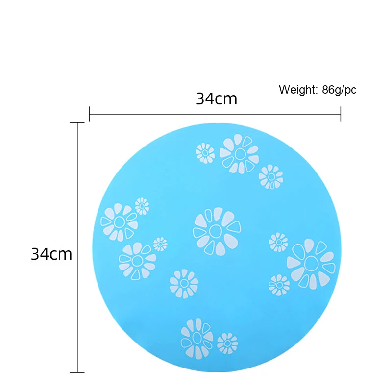 Custom NEW Non Slip flexible pet cat dog silicone food feeding mat