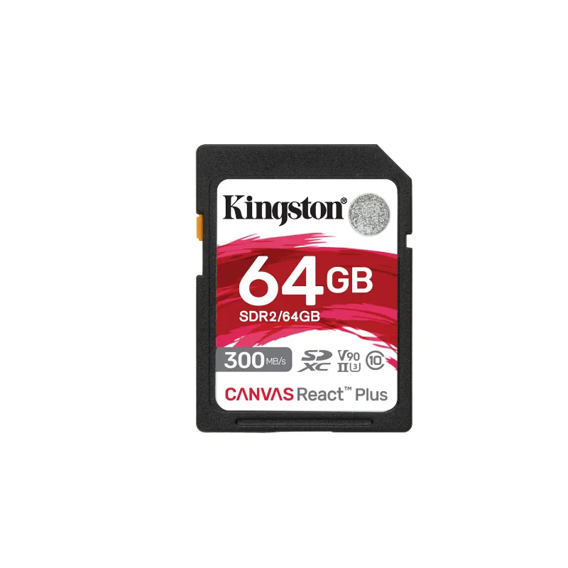 128GB SDXC cards stacked beside DSLR and mirrorless cameras