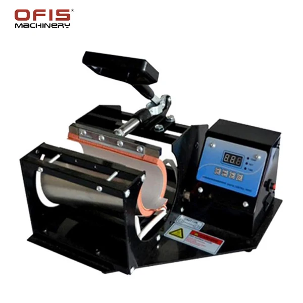 OFIS Digital Sublimation Mug Press Machine Electric Automatic Heat Transfer Plate Printing Garments Mugs Used Condition Motor