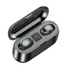 TWS F9 Bluetooth V5.0 Wireless Earphones Stereo Sport Wireless Headphones Earbuds headset 2000 mAh Power For iPhone Xiaomi