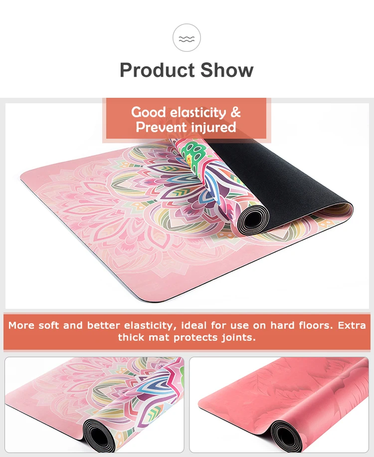 Custom Printed Sports And Fitness Yoga Mat Eco Friendly Nonslip 5mm