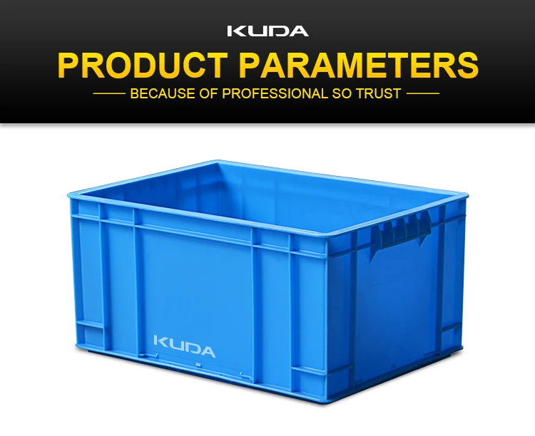 Storage Kuuda KUDA 500-250A-SLZZX Plastic Turnover Box Heavy Duty Stackable Storage ...