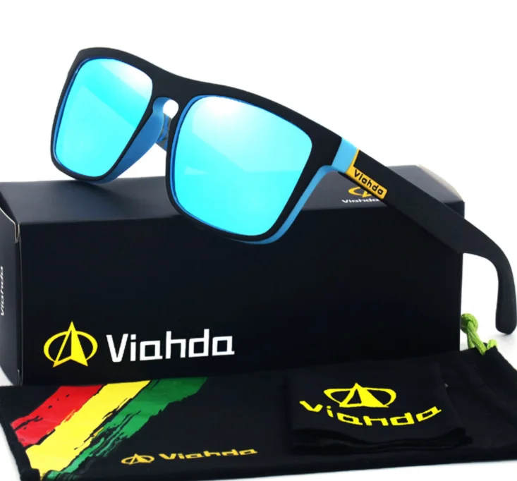 Viahda Polarized Sunglasses Men Brand Design Driving Sun Glasses Square ...