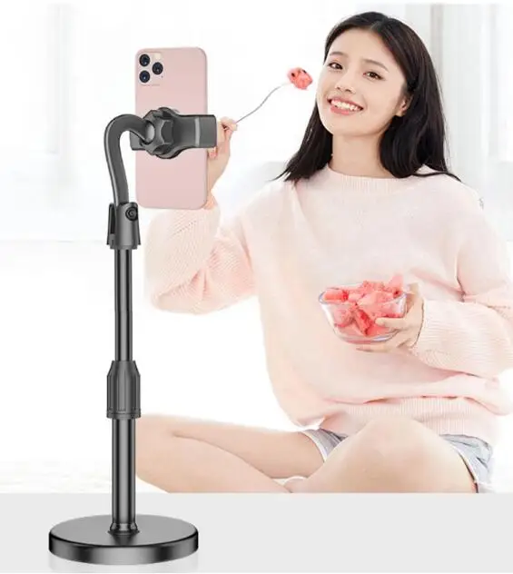 Mobile Phone Stand Broadcast Desk Table Clip Bracket Table Mount Cell Phone Support Holder
