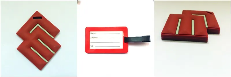 soft silicone luggage tags