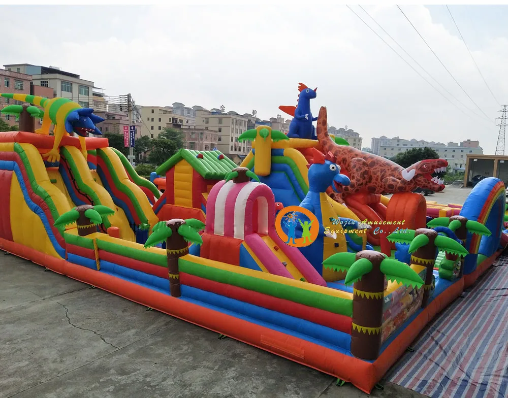 New Design Inflatable Jurassic Bouncer Bouncy Ground Theme Park ...