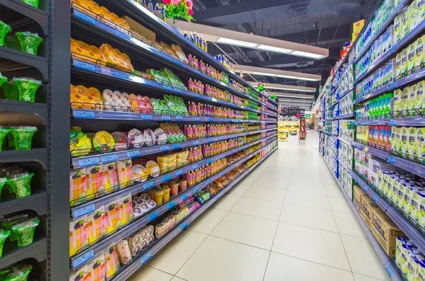 热卖超市陈列架金属化妆品展示架多功能保护零食食品店货架