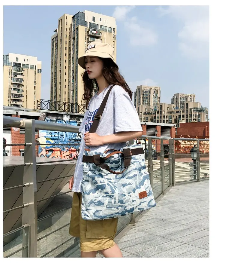 Hot sale denim women bags camouflage colour handbags