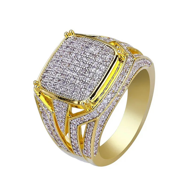 MSYO Brand New Arrival Ice Out Mens Diamond Engagement Ring