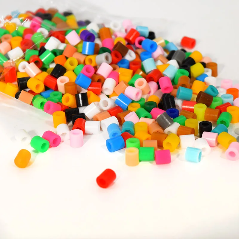 57 Color Plastic Perler Beads Bulk Diy Perler Toy Wholesale 5mm Nontoxic Hama Beads For Kids