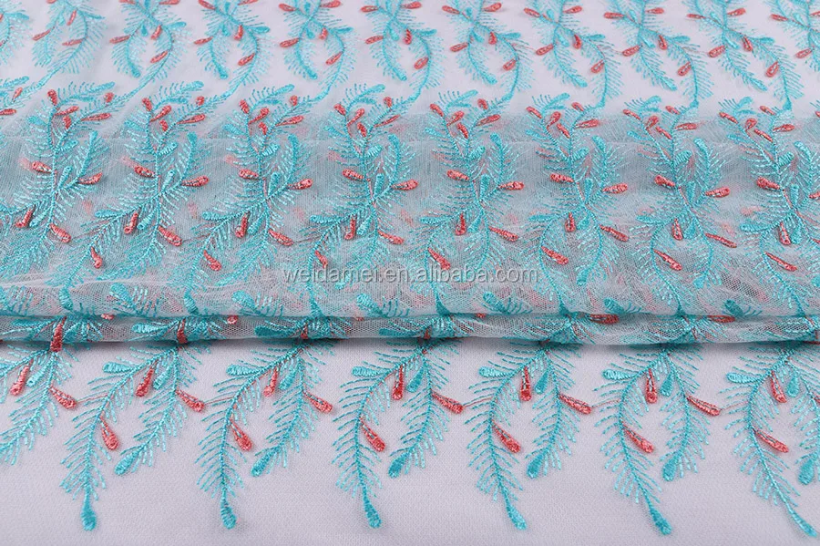 3D Flower Embroidery Lace Fabric