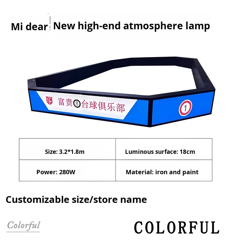 product full body shadowless light for billiard hall decorative pendant light illuminate billiard room atmospheric chandelier for-5
