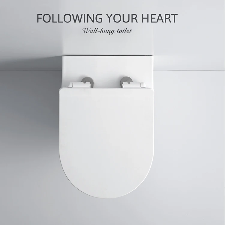 B2330mh European Toilet Matt Cement Gray Wall Mounted Toilet Ce Rimless