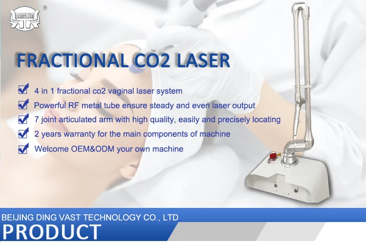 Dingyin Co2 Fractional Laser Parts Fractional Rf Microneedle Machine Thai Beauty Product Therapy Treatment Equipment Arm Medical