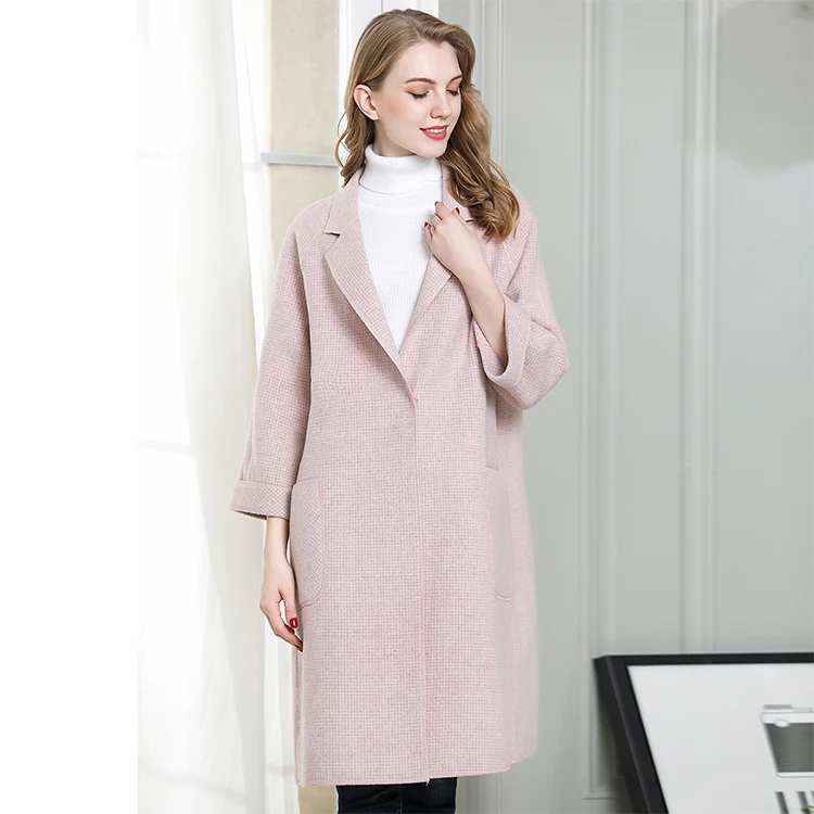 Women's Loose Soft Coat Long Pear-shaped,Autumn And Winter Beige Coat ...
