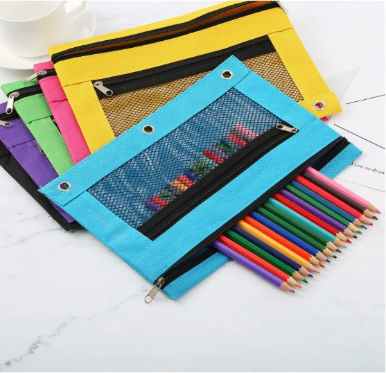 6 Pack 2 Pocket For 3 Ring Binder Use 3 Ring Binder Pencil Pouch - Buy ...