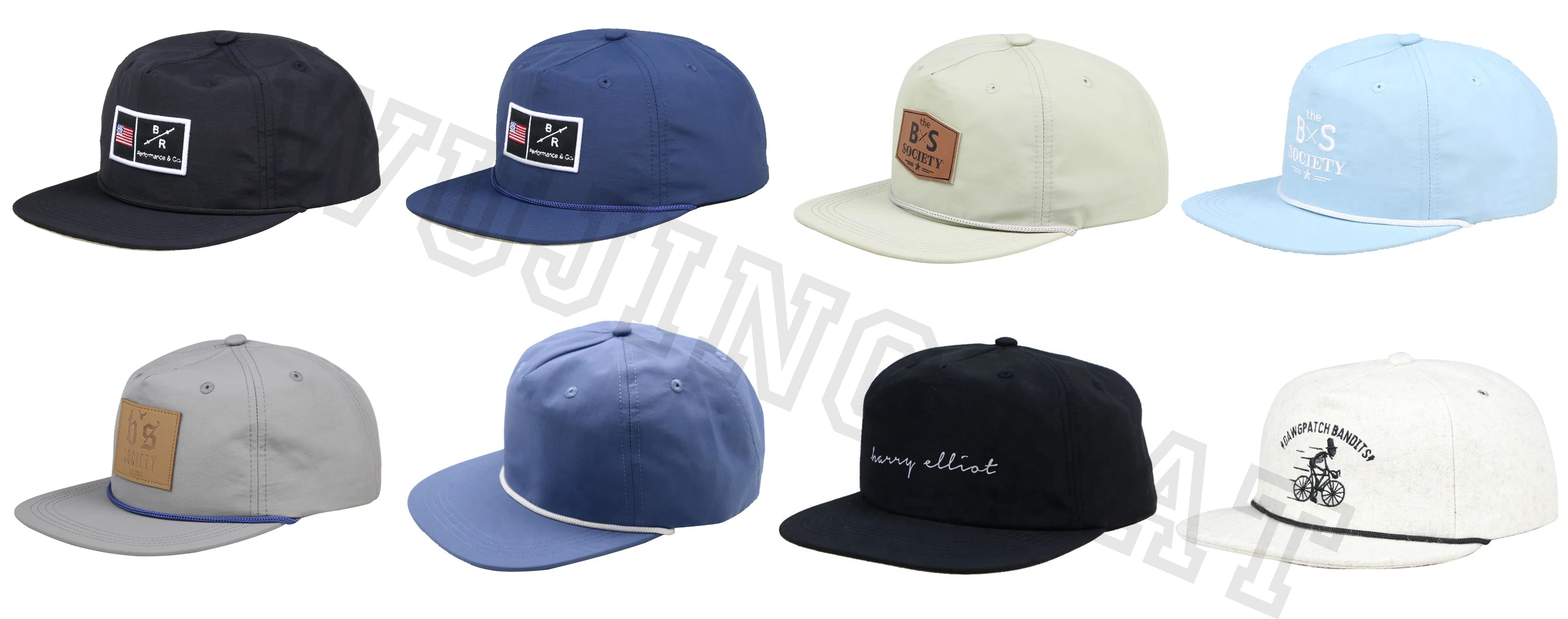 Custom Unstructured 5 Panel Blank Plain Rope Snapback Hat Buy Blank