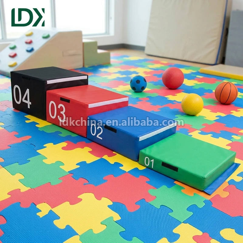 LDK Plyo Soft Jumping Box Kids Gymnastics Training Equipment Vaulting Folding Mat