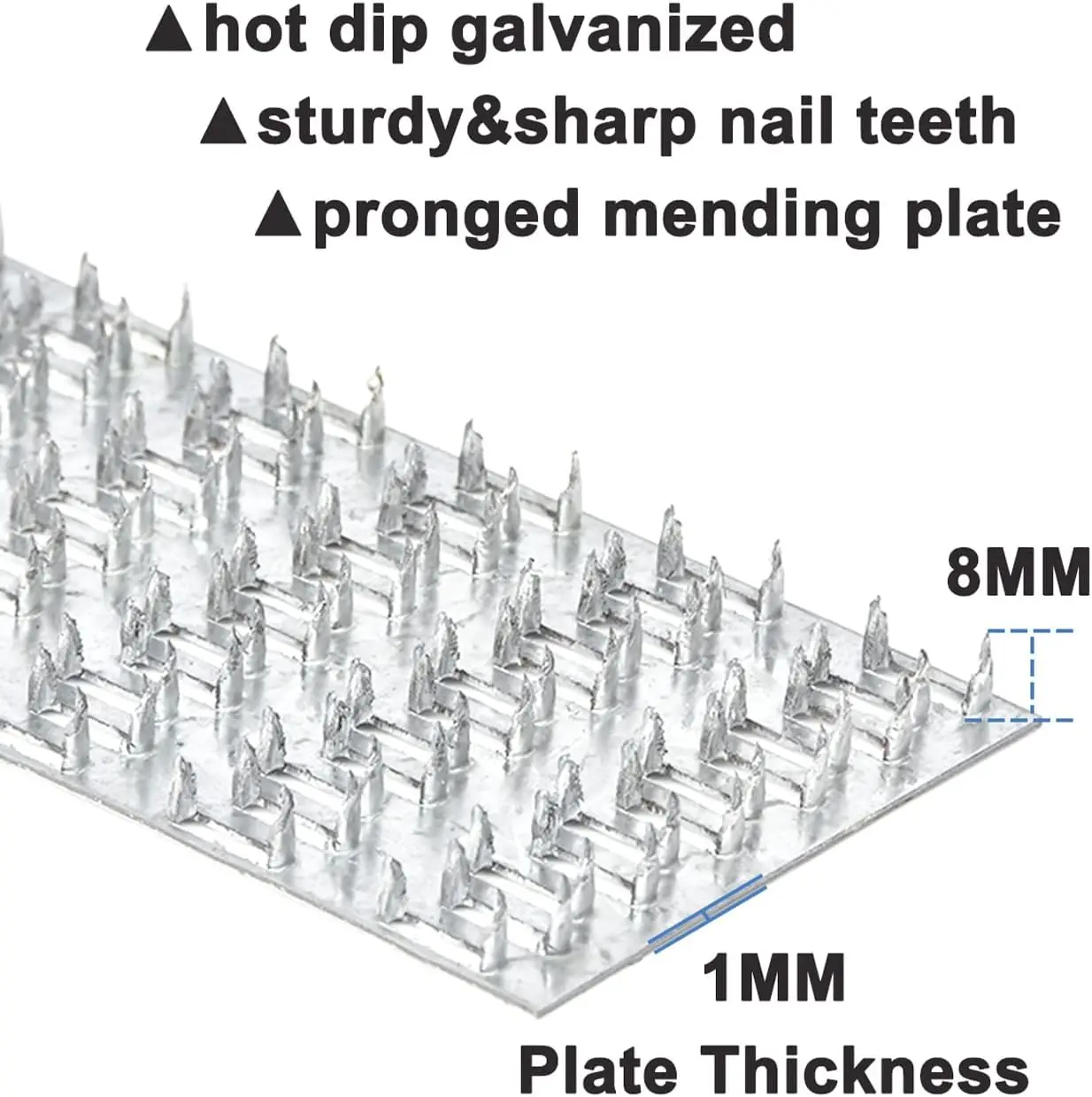 Truss Plates 3 X 5 Inch,Pronged Truss Mending Plate With Nail Teeth ...